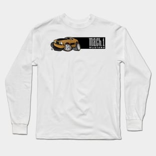 Mach 1 Gold with Black Stripe Long Sleeve T-Shirt